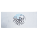 Mouse Pad Megarex Gamer 90x40x4mm minimalista branco control Antiderrapante Borda Costurada Grande