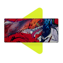 Mouse Pad Megarex Gamer 90x40x2mm Anime speed Chainsaw Man Antiderrapante Borda Costurada Grande
