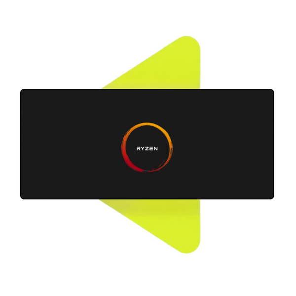 Mouse Pad Megarex Gamer 80x30x3mm Ryzen speed Antiderrapante Borda Costurada Grande