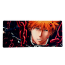 Mouse Pad Megarex Gamer 90x40x4mm Antiderrapante Borda Costurada Grande anime bleach