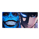 Mouse Pad Megarex Gamer 90x40x4mm  solo leveling Antiderrapante Borda Costurada Grande