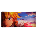 Mouse Pad Megarex Gamer 90x40x4mm Antiderrapante Borda Costurada Grande os 7 pecados capitais