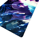 Mouse Pad Megarex Gamer 90x40x4mm demon slayer Antiderrapante Borda Costurada Grande