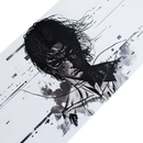 Mouse Pad Megarex Gamer 90x40x4mm anime attack on titan Antiderrapante Borda Costurada Grande