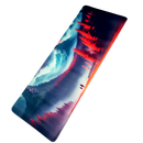 Mouse Pad Megarex Gamer 80x30x3mm Paisagem speed Antiderrapante Borda Costurada Grande