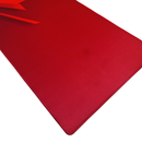 Mouse Pad Megarex Gamer 90x40x4mm minimalista vermelho control Antiderrapante Borda Costurada Grande