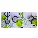 Mouse Pad Megarex Gamer 90x40x4mm minimalista branco e verde speed Antiderrapante Borda Costurada Grande