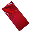 Mouse Pad Megarex Gamer 90x40x4mm minimalista vermelho control Antiderrapante Borda Costurada Grande