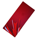Mouse Pad Megarex Gamer 90x40x4mm minimalista vermelho control Antiderrapante Borda Costurada Grande