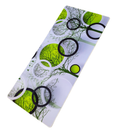 Mouse Pad Megarex Gamer 90x40x4mm minimalista branco e verde speed Antiderrapante Borda Costurada Grande