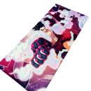 Mouse Pad Megarex Gamer 90x40x4mm luffy anime Antiderrapante Borda Costurada Grande