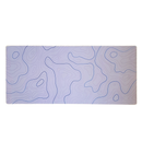 Mouse Pad Megarex Gamer 90x40x4mm minimalista branco speed Antiderrapante Borda Costurada Grande