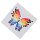 Mouse Pad Megarex Gamer 40x40x4mm speed  branco Antiderrapante Borda Costurada Grande