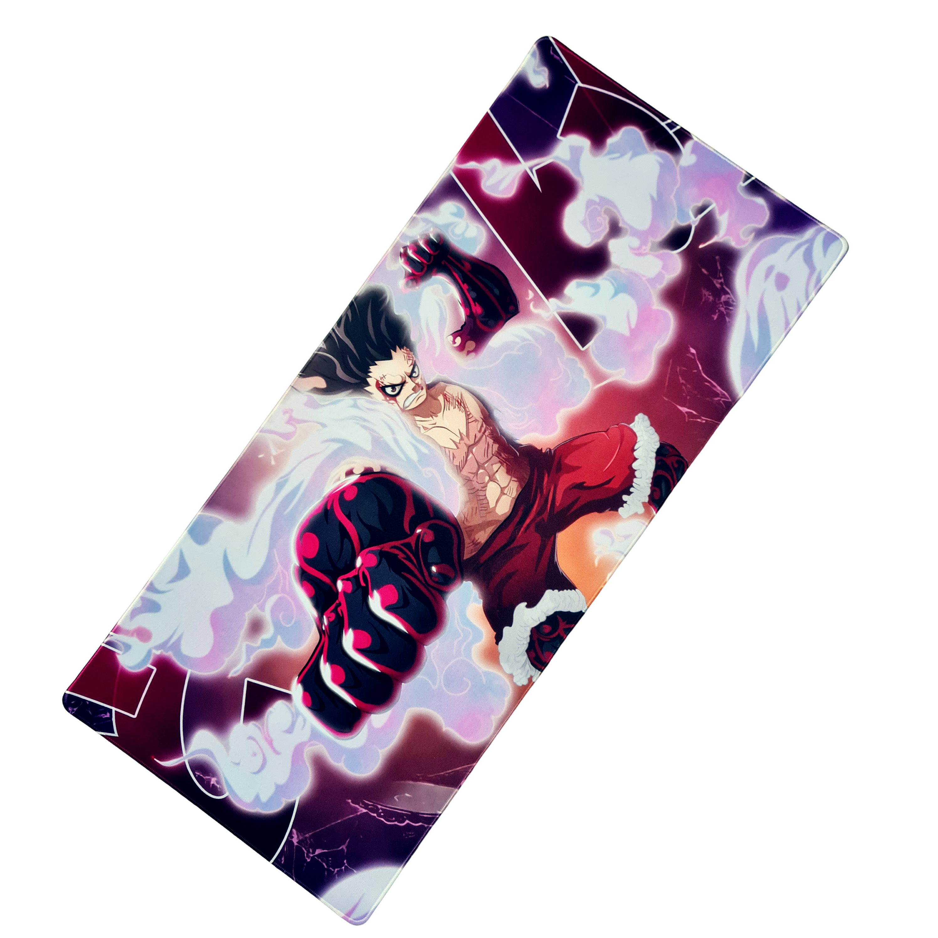 Mouse Pad Megarex Gamer 90x40x4mm luffy anime Antiderrapante Borda Cos