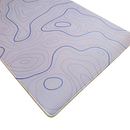 Mouse Pad Megarex Gamer 90x40x4mm minimalista branco speed Antiderrapante Borda Costurada Grande