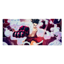 Mouse Pad Megarex Gamer 90x40x4mm luffy anime Antiderrapante Borda Costurada Grande