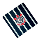 Mouse Pad Megarex Gamer 40x40x4mm control corinthians Antiderrapante Borda Costurada Grande