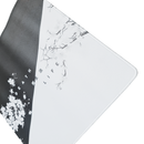 Mouse Pad Megarex Gamer 40x40x4mm control preto e branco Antiderrapante Borda Costurada Grande