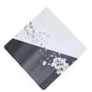 Mouse Pad Megarex Gamer 40x40x4mm control preto e branco Antiderrapante Borda Costurada Grande