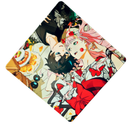 Mouse Pad Megarex Gamer 40x40x4mm Anime Antiderrapante Borda Costurada Grande