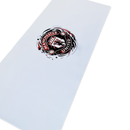Mouse Pad Megarex Gamer 90x40x4mm branco futebol Antiderrapante Borda Costurada Grande