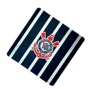 Mouse Pad Megarex Gamer 40x40x4mm control corinthians Antiderrapante Borda Costurada Grande