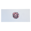 Mouse Pad Megarex Gamer 90x40x4mm branco futebol Antiderrapante Borda Costurada Grande