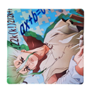 Mouse Pad Megarex Gamer 40x40x4mm anime control Antiderrapante Borda Costurada Grande