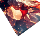Mouse Pad Megarex Gamer 90x40x4mm anime demon slayer Antiderrapante Borda Costurada Grande