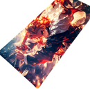 Mouse Pad Megarex Gamer 90x40x4mm anime demon slayer Antiderrapante Borda Costurada Grande