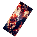 Mouse Pad Megarex Gamer 90x40x4mm anime demon slayer Antiderrapante Borda Costurada Grande