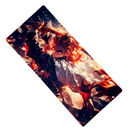 Mouse Pad Megarex Gamer 90x40x4mm anime demon slayer Antiderrapante Borda Costurada Grande