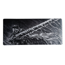 Mouse Pad Megarex Gamer 90x40x4mm anime berserk Antiderrapante Borda Costurada Grande