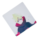Mouse Pad Megarex Gamer 40x40x4mm Anime boruto speed Antiderrapante Borda Costurada Grande