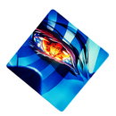Mouse Pad Megarex Gamer 40x40x4mm anime demon slayer Antiderrapante Borda Costurada Grande