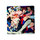 Mouse Pad Megarex Gamer 40x40x4mm Anime speed Antiderrapante Borda Costurada Grande