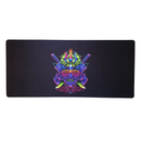 Mouse Pad Megarex Gamer 90x40x4mm minimalista Preto china arte Antiderrapante Borda Costurada Grande