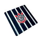 Mouse Pad Megarex Gamer 40x40x4mm control corinthians Antiderrapante Borda Costurada Grande