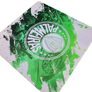 Mouse Pad Megarex Gamer 40x40x4mm palmeiras control Antiderrapante Borda Costurada Grande