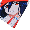 Mouse Pad Megarex Gamer 40x40x4mm speed anime Antiderrapante Borda Costurada Grande