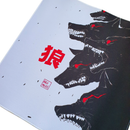 Mouse Pad Megarex Gamer 40x40x4mml branco e preto Antiderrapante Borda Costurada Grande