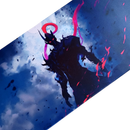 Mouse Pad Megarex Gamer 90x40x4mm Antiderrapante Borda Costurada Grande solo leveling