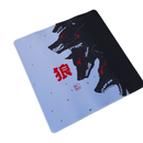 Mouse Pad Megarex Gamer 40x40x4mml branco e preto Antiderrapante Borda Costurada Grande