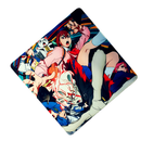 Mouse Pad Megarex Gamer 40x40x4mm Anime speed Antiderrapante Borda Costurada Grande