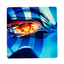 Mouse Pad Megarex Gamer 40x40x4mm anime demon slayer Antiderrapante Borda Costurada Grande
