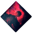 Mouse Pad Megarex Gamer 40x40x4mm Anime demon slayer control Antiderrapante Borda Costurada Grande