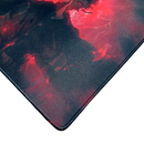 Mouse Pad Megarex Gamer 40x40x4mm Anime demon slayer control Antiderrapante Borda Costurada Grande