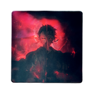 Mouse Pad Megarex Gamer 40x40x4mm Anime demon slayer control Antiderrapante Borda Costurada Grande