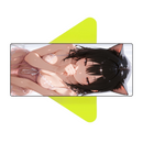 Mouse Pad Megarex Gamer 80x30x3mm Hentai Anime speed Antiderrapante Borda Costurada Grande