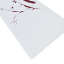 Mouse Pad Megarex Gamer 90x40x4mm branco Antiderrapante Borda Costurada Grande